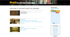 Desktop Screenshot of library.pratt.edu